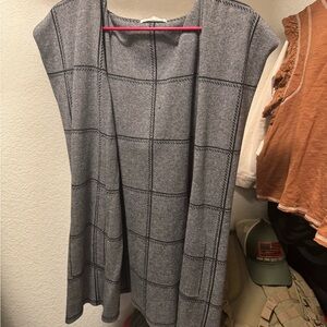 Gray Plaid Women's Vest